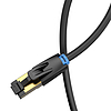 CAT8 SFTP hálózati kábel Vention IKABD 0,5 m fekete