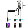 CC05 Autós Töltő 2 Portos PD60 W + USB-C Kábel - Fekete