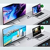 Choetech 9 az 1-ben multifunkcionális USB Type C HUB - 3x USB 3.2 Gen 1 / SD és TF memóriakártya olvasó / HDMI 4K 30Hz / VGA Full HD 60Hz / USB Type C / RJ45 szürke (HUB-M15 szürke)