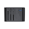 Choetech gaN 2 x USB Type C / USB 65W Power Delivery gyorstöltő fekete (PD5009-BK)