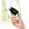 Choetech gyorstöltő Quick Charge 3.0 18W 3A + USB kábel - USB Type C 1m fekete (Q5003)