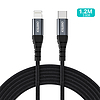 Choetech IP0039 USB-C / Lightning MFi kábel, 1,2 m hosszú - fekete