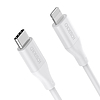 Choetech IP0040 USB-C kábel a Lightning PD18/30W-hoz 1,2 m, fehér (IP0040)