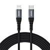 Choetech IP0041 USB-C / Lightning MFi 480Mb/s 3A 2 m kábel - fekete