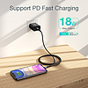 Choetech IP0041 USB-C / Lightning MFi 480Mb/s 3A 2 m kábel - fekete