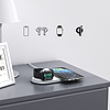 Choetech Qi 2 az 1-ben vezeték nélküli töltő okostelefonokhoz / Apple Watch állvánnyal (MFI) USB Type C fehér (T317)