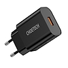 Choetech USB úti fali töltő 18W Power Delivery fekete (Q5003-EU)