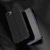 Clear View tok iPhone 16e-hez - flip tok - fekete
