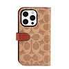 Coach Folio Signature C tok - 2 az 1-ben tok felhajtható borítással iPhone 15 Pro Tan (CH052702)