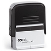 Colop Printer C 30 szövegbélyegző önfestékező fekete/átlátszó ház fekete párnával 18x47 mm