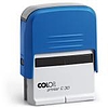Colop Printer C 30 szövegbélyegző önfestékező kék ház fekete párnával 18x47 mm