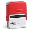 Colop Printer C 30 szövegbélyegző önfestékező piros ház fekete párnával 18x47 mm