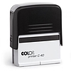 Colop Printer C 40 szövegbélyegző önfestékező átlátszó ház fekete párnával 23x59 mm