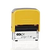 Colop Printer C 40 szövegbélyegző önfestékező sárga ház fekete párnával 23x59 mm