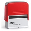 Colop Printer C 50 szövegbélyegző önfestékező piros ház piros párnával 30x69 mm
