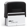 Colop Printer C 60 szövegbélyegző önfestékező átlátszó ház fekete párnával 37x76 mm
