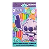 Colorino Színesceruza, háromszög JUMBO Stitch Pasztell 12 szín