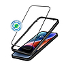 Crong Anti-Bacterial 3D Armor Glass - 9H edzett üveg az iPhone 14 Pro + beépítési keret teljes képernyőjéhez (CRG-AB3DAG-IP14P)