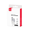 Crong Armor Link - USB-C villámgyors töltéshez MFi-kábel 150 cm fehér (CRGAL15USCLWHI)