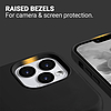 Crong Color Cover folyékony szilikon tok iPhone 13 Pro készülékhez fekete (CRG-COLR-IP1361P-BLK)