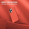 Crong Color Cover folyékony szilikon tok iPhone 13 Pro készülékhez korallpiros (CRG-COLR-IP1361P-COR)