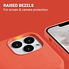 Crong Color Cover folyékony szilikon tok iPhone 13 Pro készülékhez korallpiros (CRG-COLR-IP1361P-COR)