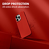 Crong Color Cover folyékony szilikon tok iPhone 13 Pro Max készülékhez piros (CRG-COLR-IP1367-RED)