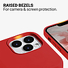Crong Color Cover folyékony szilikon tok iPhone 13 Pro Max készülékhez piros (CRG-COLR-IP1367-RED)