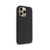 Crong Color Cover folyékony szilikon tok iPhone 14 Pro Max készülékhez fekete (CRG-COLR-IP1467P-BLK)