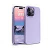 Crong Color Cover folyékony szilikon tok iPhone 14 Pro Max készülékhez lila (CRG-COLR-IP1467P-PRP)