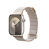 Crong Eclipse - Bőr mágneses szíj Apple Watchhoz 38/40/41/42 mm bézs (CRG-40ECL-BGE)