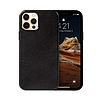 Crong Essential Cover - Bőr tok iPhone 12 Pro Max készülékhez fekete (CRG-ESS-IP1267-BLK)