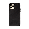 Crong Essential Cover - Bőr tok iPhone 12 Pro Max készülékhez fekete (CRG-ESS-IP1267-BLK)