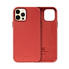 Crong Essential Cover - Bőr tok iPhone 12 Pro Max készülékhez piros (CRG-ESS-IP1267-RED)