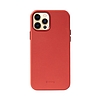 Crong Essential Cover - Bőr tok iPhone 12 Pro Max készülékhez piros (CRG-ESS-IP1267-RED)
