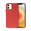 Crong Essential Cover Magnetic - Bőr tok iPhone 12 / iPhone 12 Pro MagSafe piros telefonhoz (CRG-ESSM-IP1261-RED)