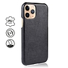 Crong Essential Cover - PU bőr tok iPhone 11 Pro Max készülékhez fekete (CRG-ESS-IP11PM-BLK)