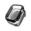 Crong hibrid óratok - tok üveggel Apple Watch 41 mm-es karbon számára (CRG-41HS-CRB)