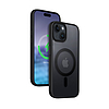 Crong Hybrid Frost MAG burkolat - iPhone 15 Plus MagSafe tok fekete (CRG-HFM-IP1567-BLK)