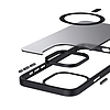 Crong Hybrid Frost MAG burkolat - iPhone 15 Plus MagSafe tok fekete (CRG-HFM-IP1567-BLK)