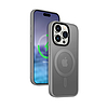 Crong Hybrid Frost MAG burkolat - iPhone 15 Pro MagSafe tok szürke (CRG-HFM-IP1561P-LGR)