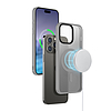 Crong Hybrid Frost MAG burkolat - iPhone 15 Pro Max MagSafe tok szürke (CRG-HFM-IP1567P-LGR)