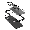 Crong Hybrid Frost MAG burkolat - MagSafe tok iPhone 16-hoz fekete (CRGHFMIP1661BLK)