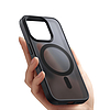 Crong Hybrid Frost MAG burkolat - MagSafe tok iPhone 16-hoz fekete (CRGHFMIP1661BLK)