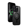 Crong Hybrid Frost MAG fedél - MagSafe tok iPhone 16 Pro Max készülékhez fekete (CRGHFMIP1669PBLK)