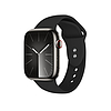 Crong Liquid - Apple Watch szíj 44/45/46/49 mm fekete (CRG-44LQB-BLK)