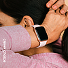 Crong Liquid - Szíj Apple Watchhoz 38/40/41/42 mm homok rózsaszín (CRG-40LQB-PSN)
