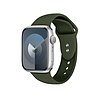 Crong Liquid - szíj Apple Watchhoz 38/40/41/42 mm zöld (CRG-40LQB-OLV)