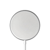 Crong MagSpot - MagSafe alumínium vezeték nélküli töltő ezüstfehér (CRG-MS15W-SLV)