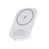 Crong MagSpot Power Bank - Vezeték nélküli ultravékony power bank MagSafe 5000mAh-val, USB-C 20W PD fehér (CRGMSPB5K1WHT)